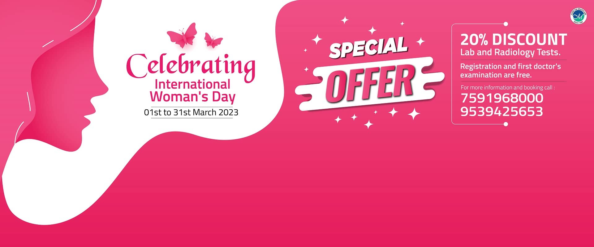 Womens Day Special offer by Aster MIMS Calicut, valid till 31st March 2023