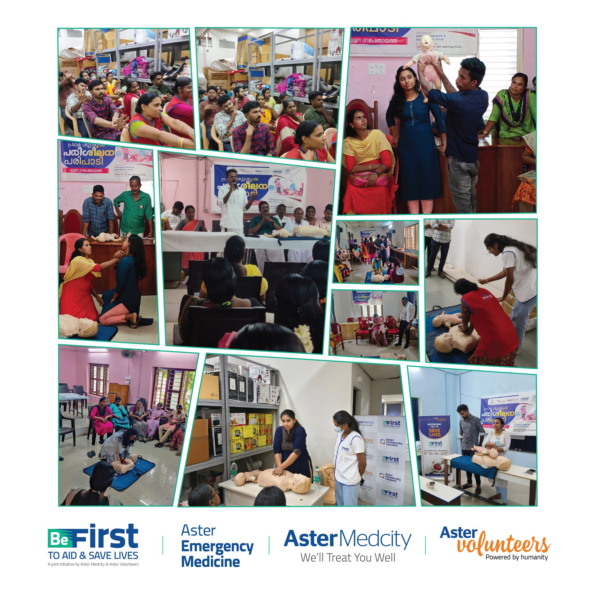 Be First - To Aid and Save Lives At Thrissur & Palakkad