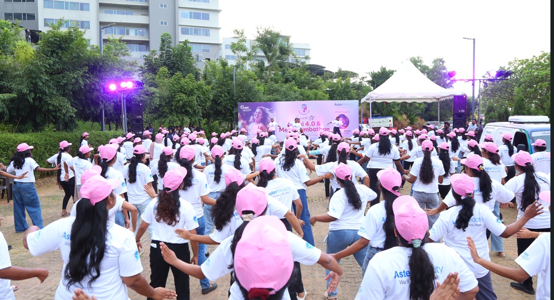 Aster Medcity Hosts Mega Zumbathon to Promote Breast Cancer Awareness