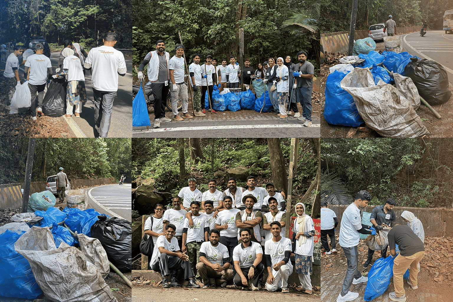 Aster MIMS Kottakkal Joins Mega Clean-Up Drive at Nadukani Churam