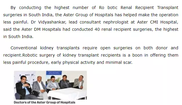 aster cmi renal transplant news