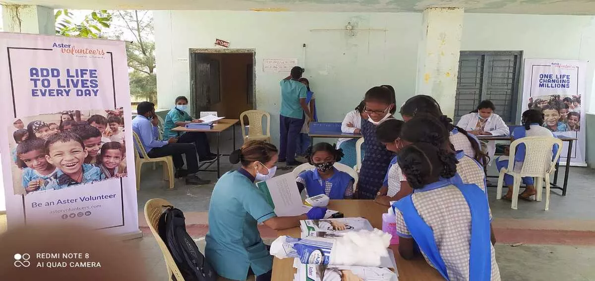 free health camp at bahadur palli by Aster Prime Hospital