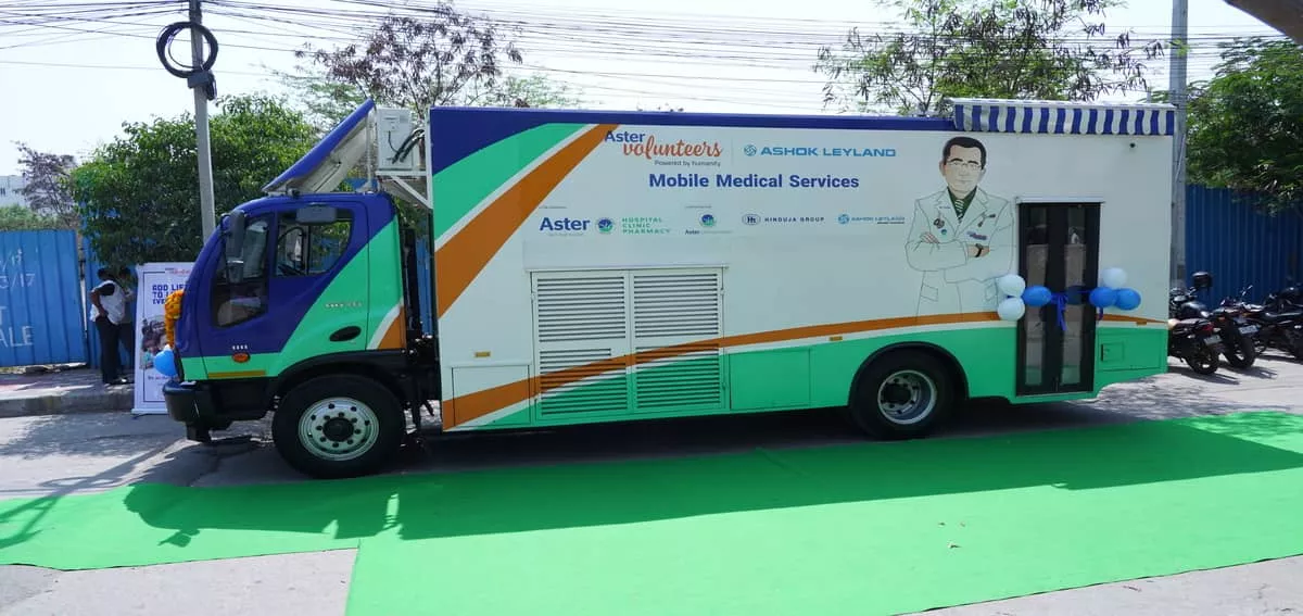 Aster Mobile Medical Unit Launch Hyderabad