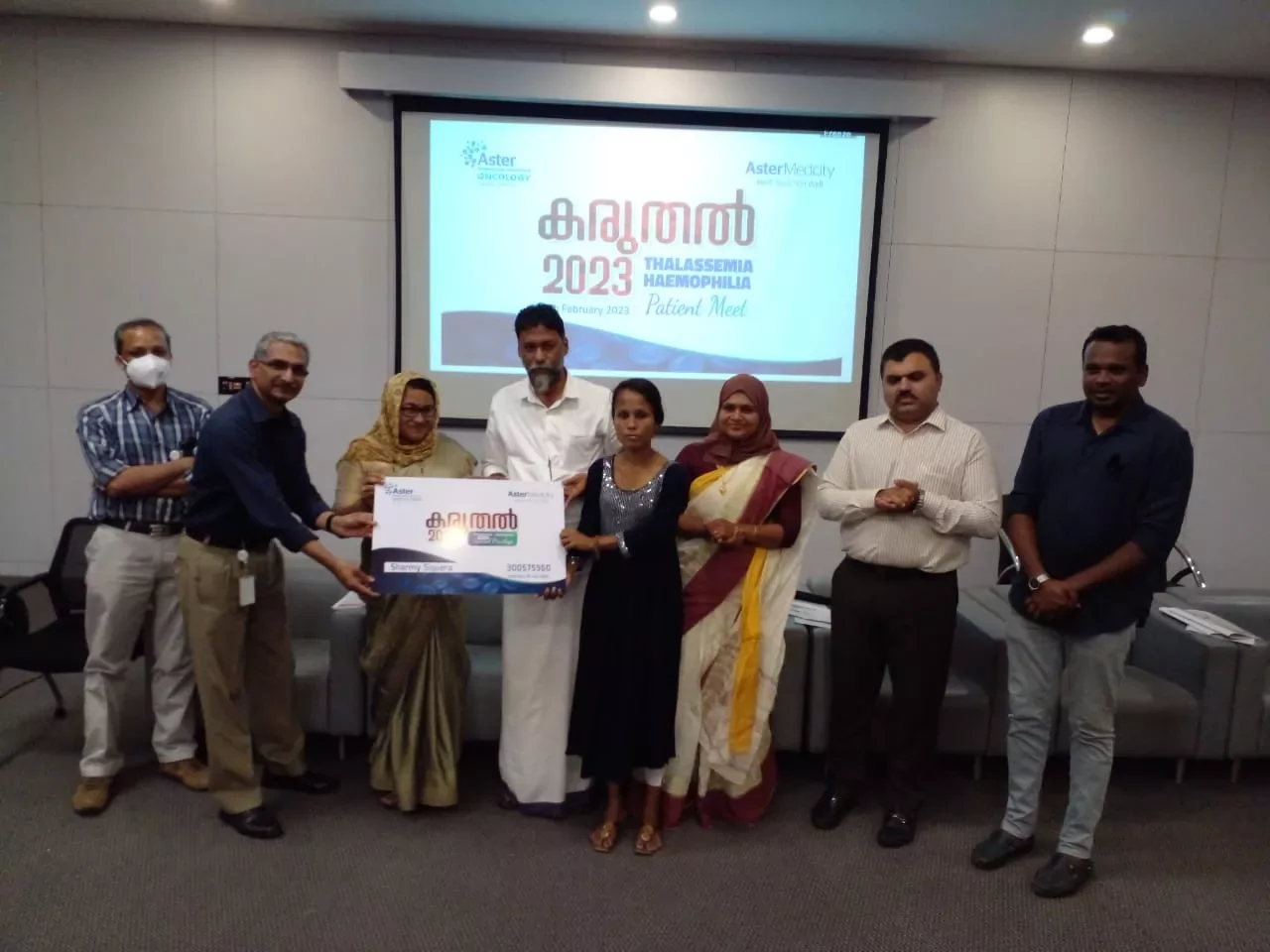 Aster Medcity Distributes Special Privilege card for Thalassemia Patients in ‘Karuthal-2023’ Meet