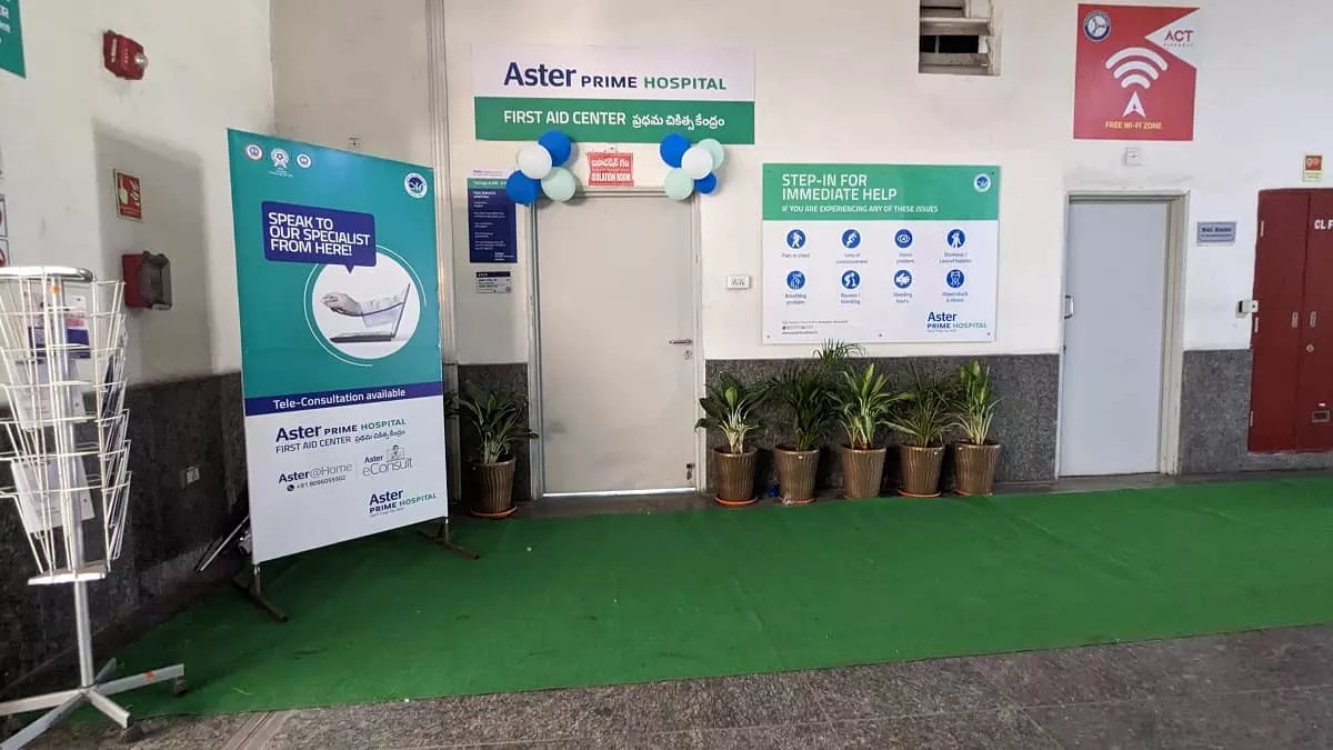 Aster Prime Hospital Inaugurated First AID center in Ameerpet Metro Station Hyderabad