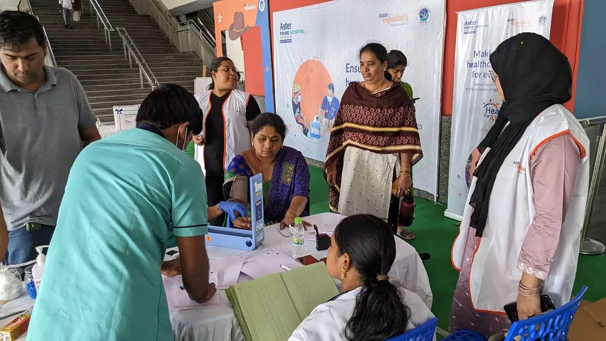 Free Health Camp by Aster Volunteers in Hyderabad