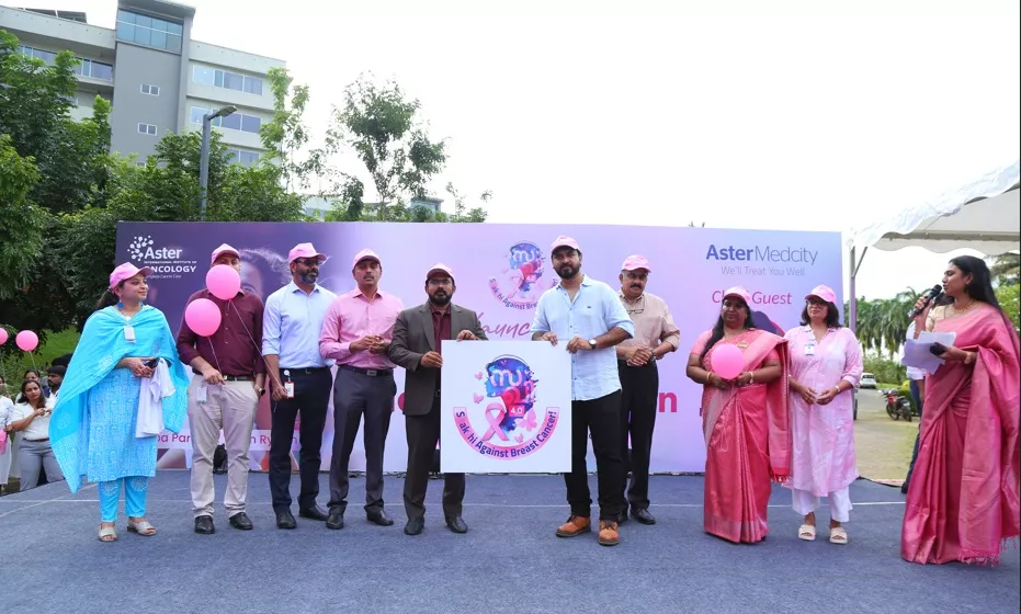 Aster Medcity Launches Sakhi 4.0 and Flags Off “Pink Vandi” to Strengthen Breast Cancer Awareness