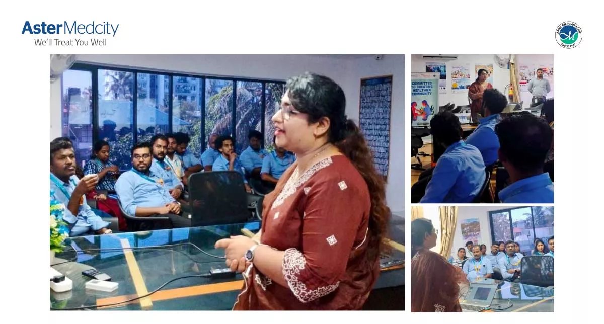 A Health and Diet Awareness Session was organized by Aster Medcity for the employees of Stallion Group on October 6th. The session focused on promoting healthy lifestyle practices, balanced nutrition, and preventive healthcare, encouraging participants to make informed choices for their overall well-being