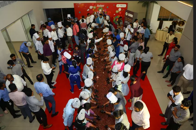 Aster Medcity Rings in the Festive Season with Annual Cake Mixing Ceremony