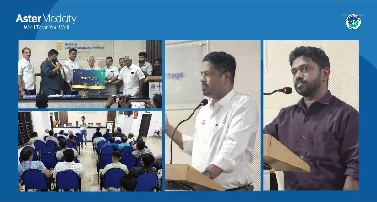 Aster Elite Card Launch &amp; BLS Training Held at Rotary Kattappana
