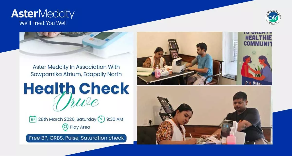 Health Check Drive Successfully Conducted at Sowparnika Atrium, Edappally North On 30th March 2026