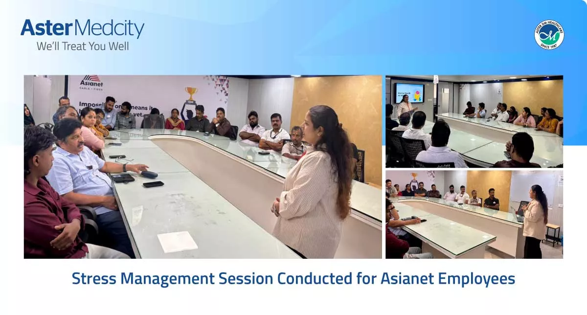 Stress Management Session Conducted for Asianet Employees.
