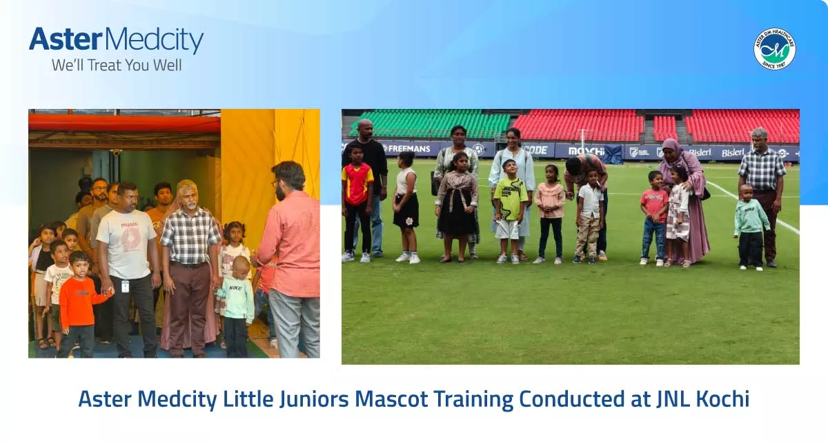Aster Medcity Little Juniors Mascot Training Conducted at JNL Kochi