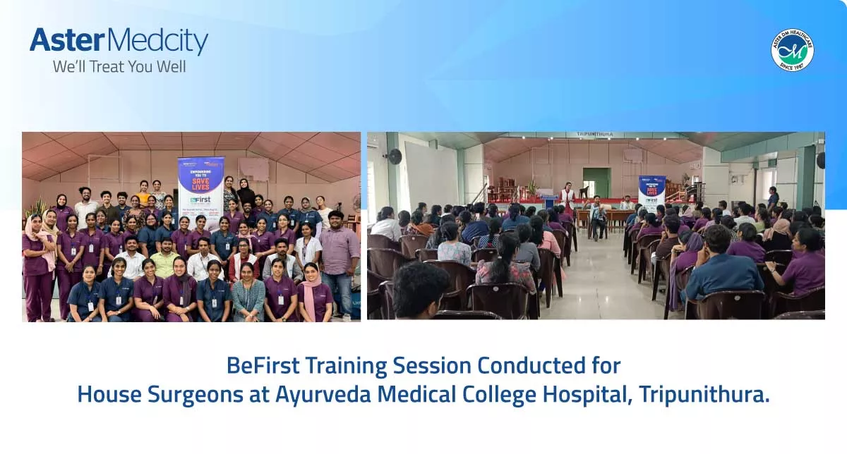 BeFirst Training Session Conducted for House Surgeons at Ayurveda Medical College Hospital, Tripunithura.