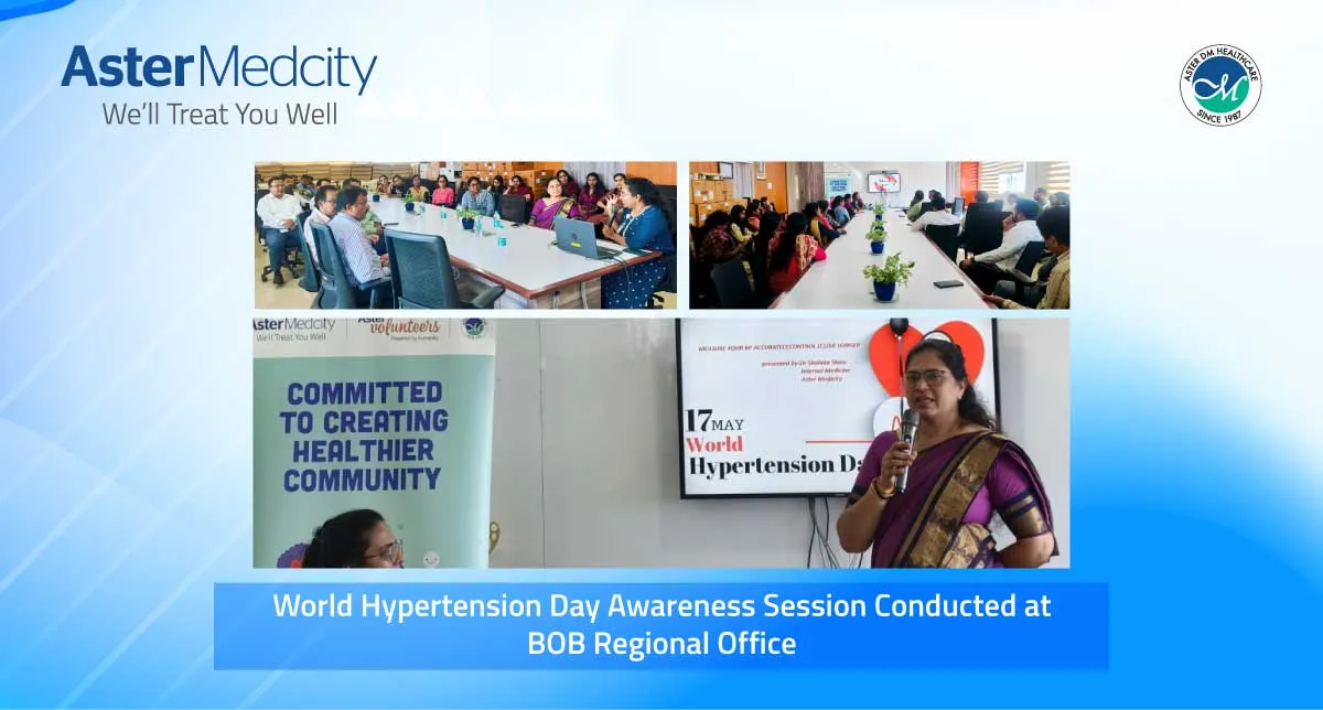 World Hypertension Day Awareness Session Conducted at BOB Regional Office.
