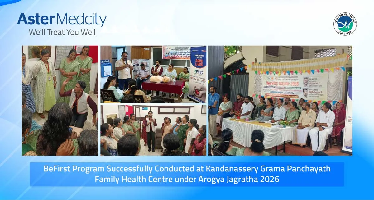 BeFirst Program Successfully Conducted at Kandanassery Grama Panchayath Family Health Centre under Arogya Jagratha 2026.