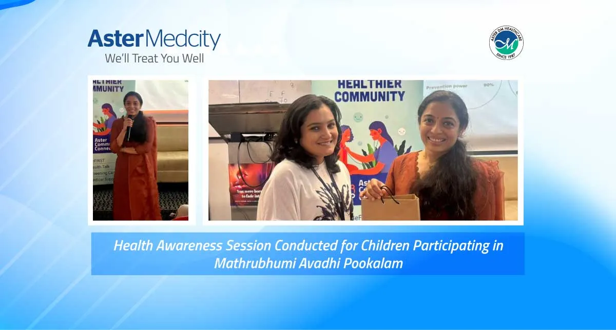Health Awareness Session Conducted for Children Participating in Mathrubhumi Avadhi Pookalam