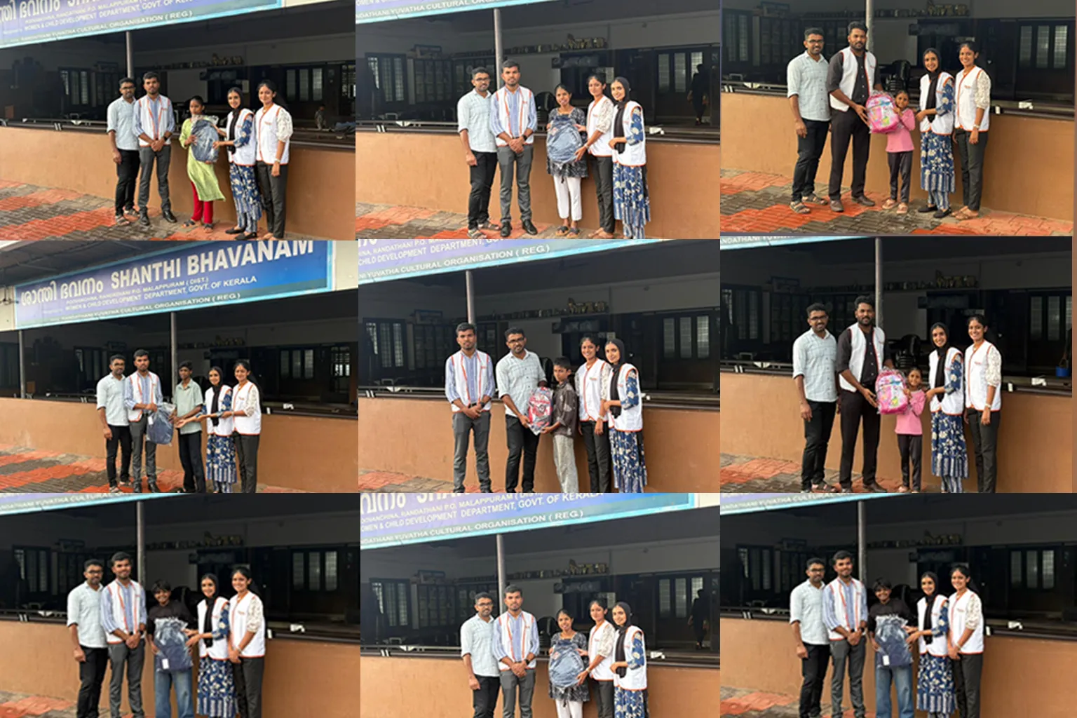 Aster Volunteers Kottakkal Distributes Study Materials to Children of Shanthi Bhavan Orphanage