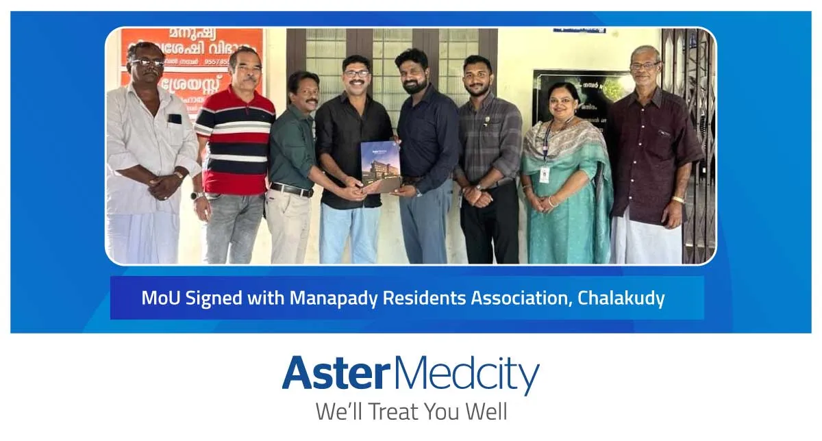 MoU Signed with Manapady Residents Association, Chalakudy