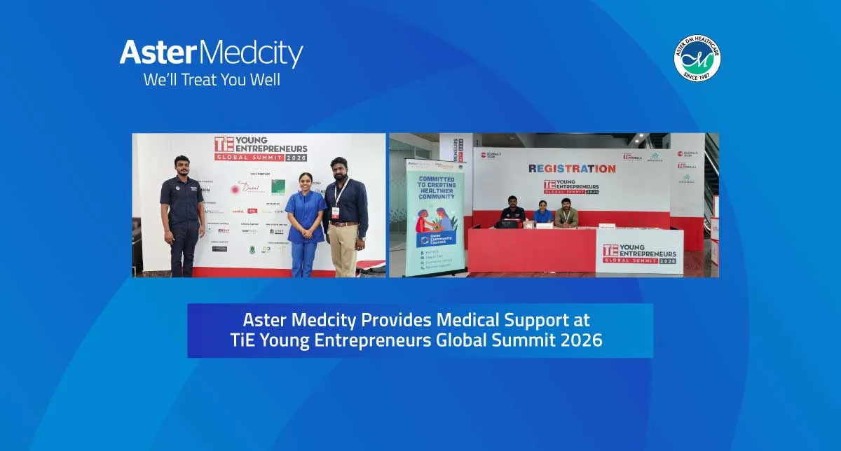 Aster Medcity Provides Medical Support at TiE Young Entrepreneurs Global Summit 2026